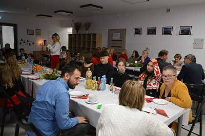 Wigilia świetlicowa w Zamieściu