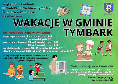 Wakacje w bibliotece i świetlicy